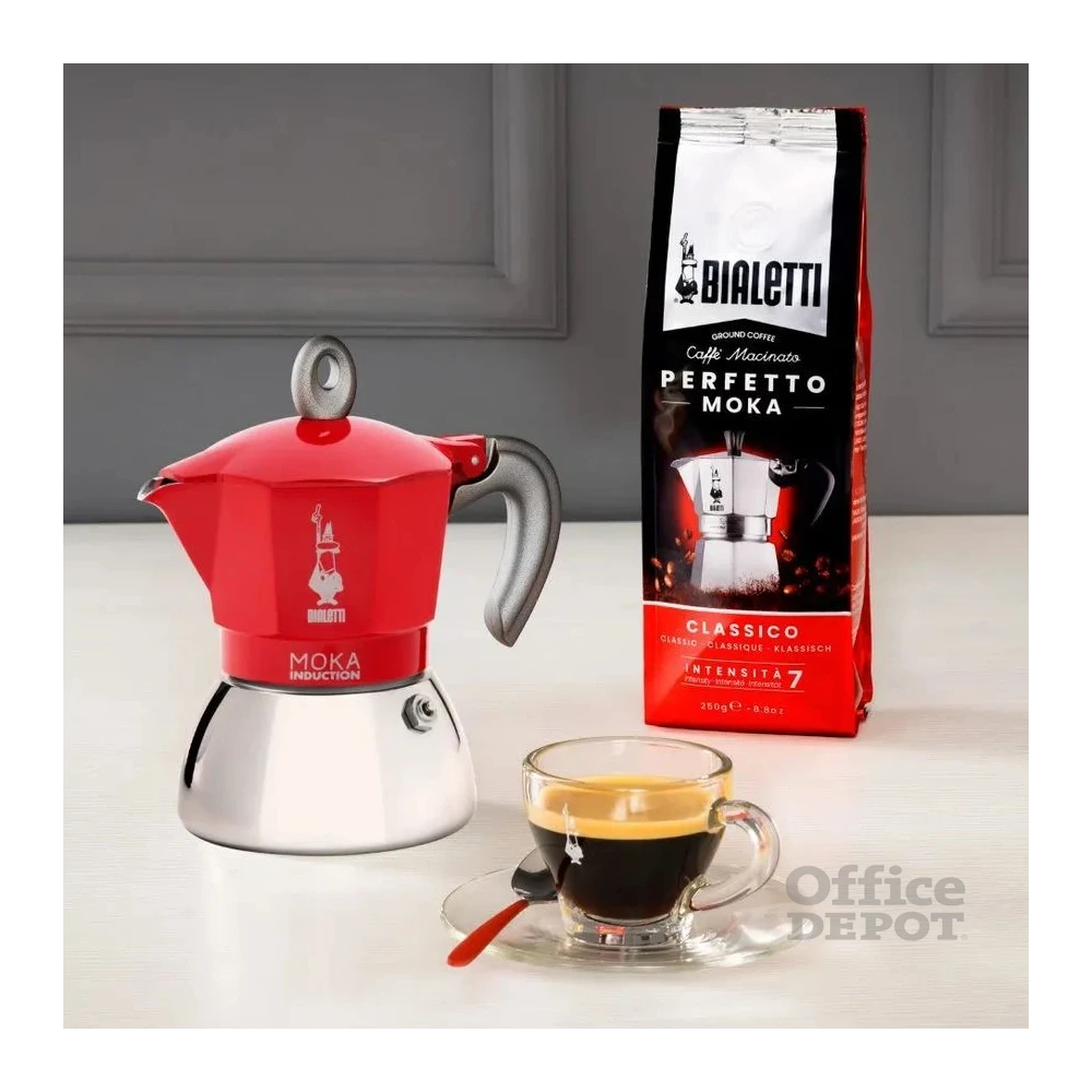 Bialetti Moka 6942 Induction piros 2 személyes indukciós kotyogós kávéfőző