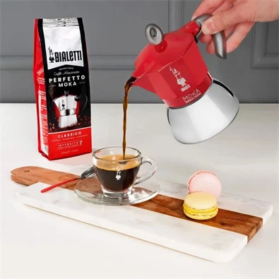 Bialetti Moka 6942 Induction piros 2 személyes indukciós kotyogós kávéfőző