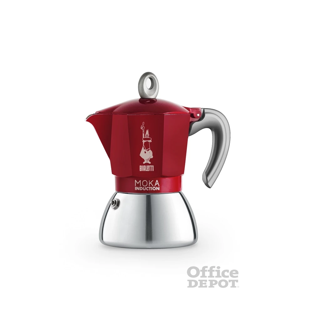 Bialetti Moka 6946 Induction piros 6 személyes indukciós kotyogós kávéfőző