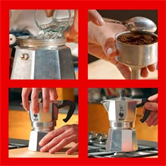 Bialetti Moka Express inox 12 személyes kotyogós kávéfőző Bialetti Moka Express inox 12 személyes kotyogós kávéfőző