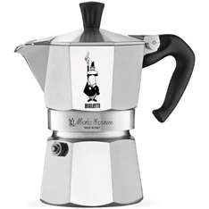 Bialetti Moka Express inox 1 személyes kotyogós kávéfőző Bialetti Moka Express inox 1 személyes kotyogós kávéfőző