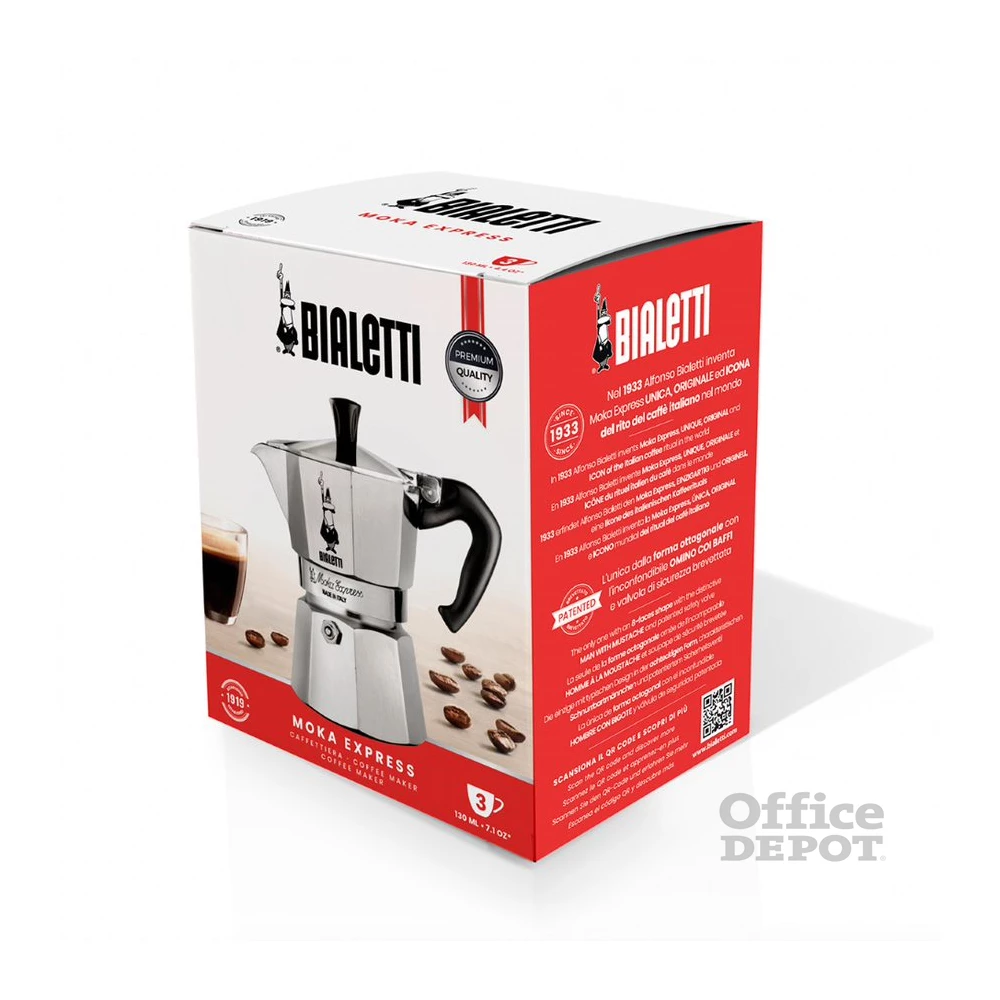 Bialetti Moka Express inox 9 személyes kotyogós kávéfőző