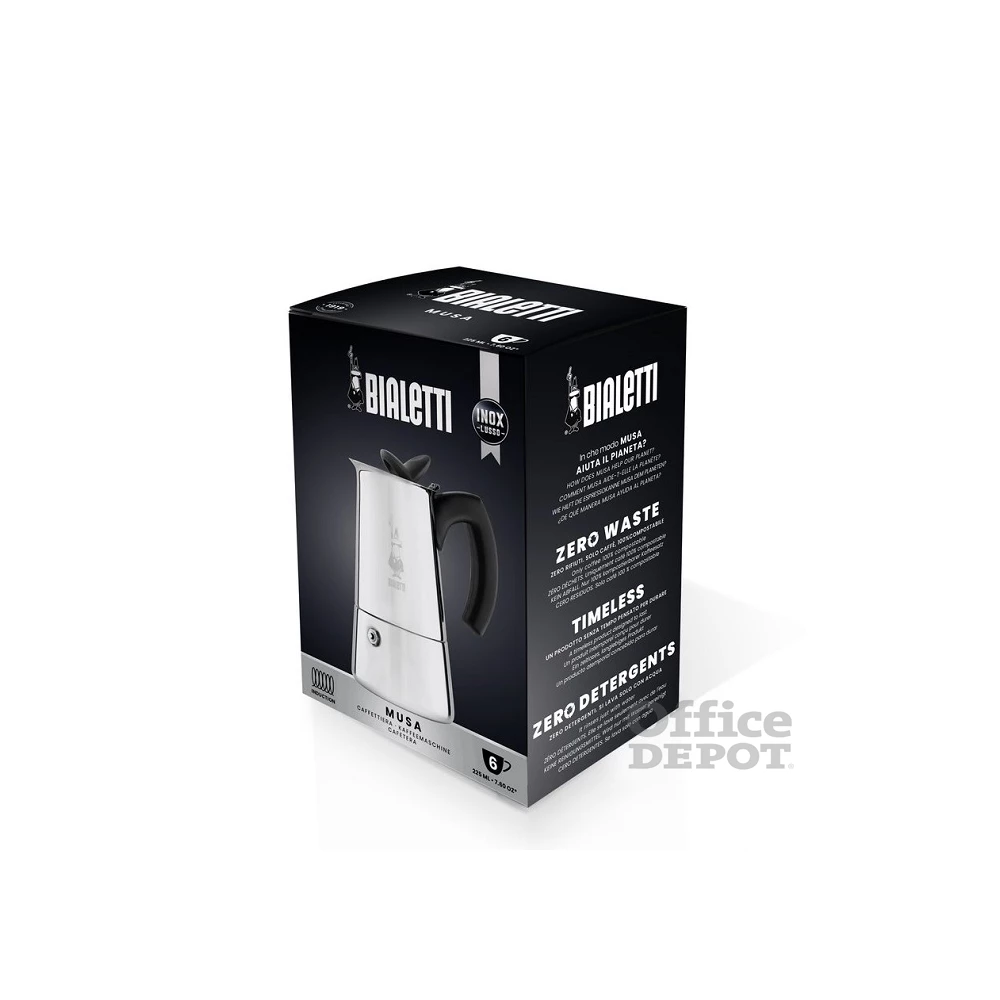 Bialetti Musa inox 2 személyes kotyogós kávéfőző