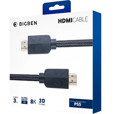 BigBen 2807094 3m HDMI PS5 kábel (Újracsomagolt) BigBen 2807094 3m HDMI PS5 kábel (Újracsomagolt)