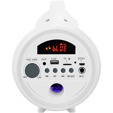 BigBen 2809250 Party Lite vezeték nélküli világító fehér Bluetooth hangszóró mikrofonnal BigBen 2809250 Party Lite vezeték nélküli világító fehér Bluetooth hangszóró mikrofonnal