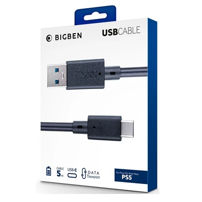 BigBen 2807139 5m PS5 USB kábel BigBen 2807139 5m PS5 USB kábel