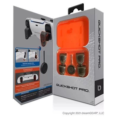 Bionik BNK-9059 Quickshot Pro Playstation 5 kontroller ravasz kiegészítőcsomag Bionik BNK-9059 Quickshot Pro Playstation 5 kontroller ravasz kiegészítőcsomag