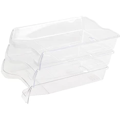 Bl 35,5x25,5x6cm víztiszta műanyag irattálca Bl 35,5x25,5x6cm víztiszta műanyag irattálca