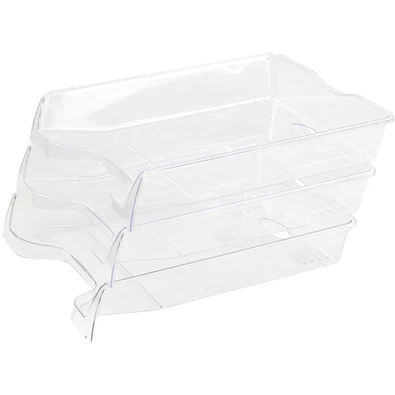 Bl 35,5x25,5x6cm víztiszta műanyag irattálca Bl 35,5x25,5x6cm víztiszta műanyag irattálca