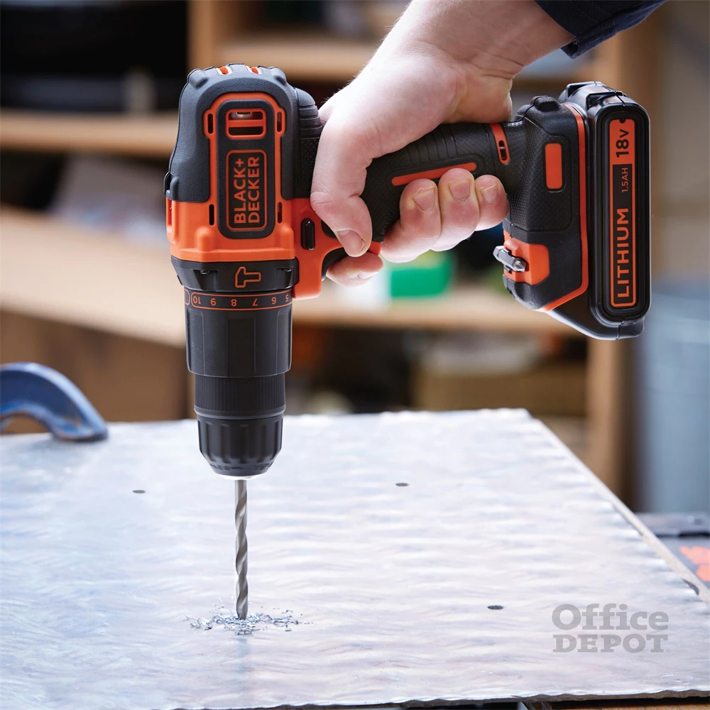 Black&Decker BDCHD18BAFC 2 akkuval akkus ütvefúró-csavarozó