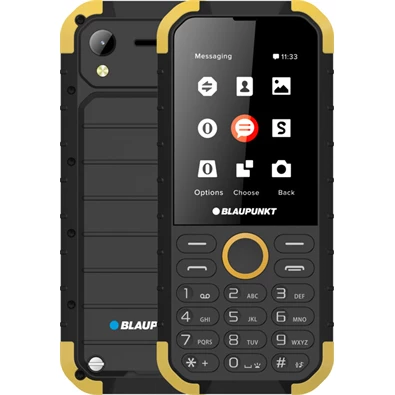 Blaupunkt SAND 2,8" sárga csepp- és porálló mobiltelefon Blaupunkt SAND 2,8" sárga csepp- és porálló mobiltelefon