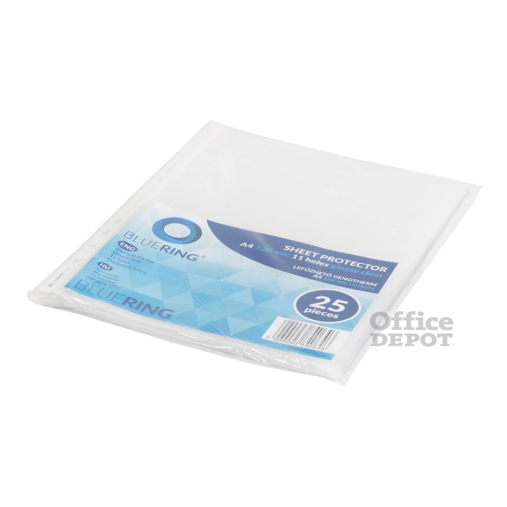 Bl A4 120 micron víztiszta 25db/csomag lefűzhető genotherm