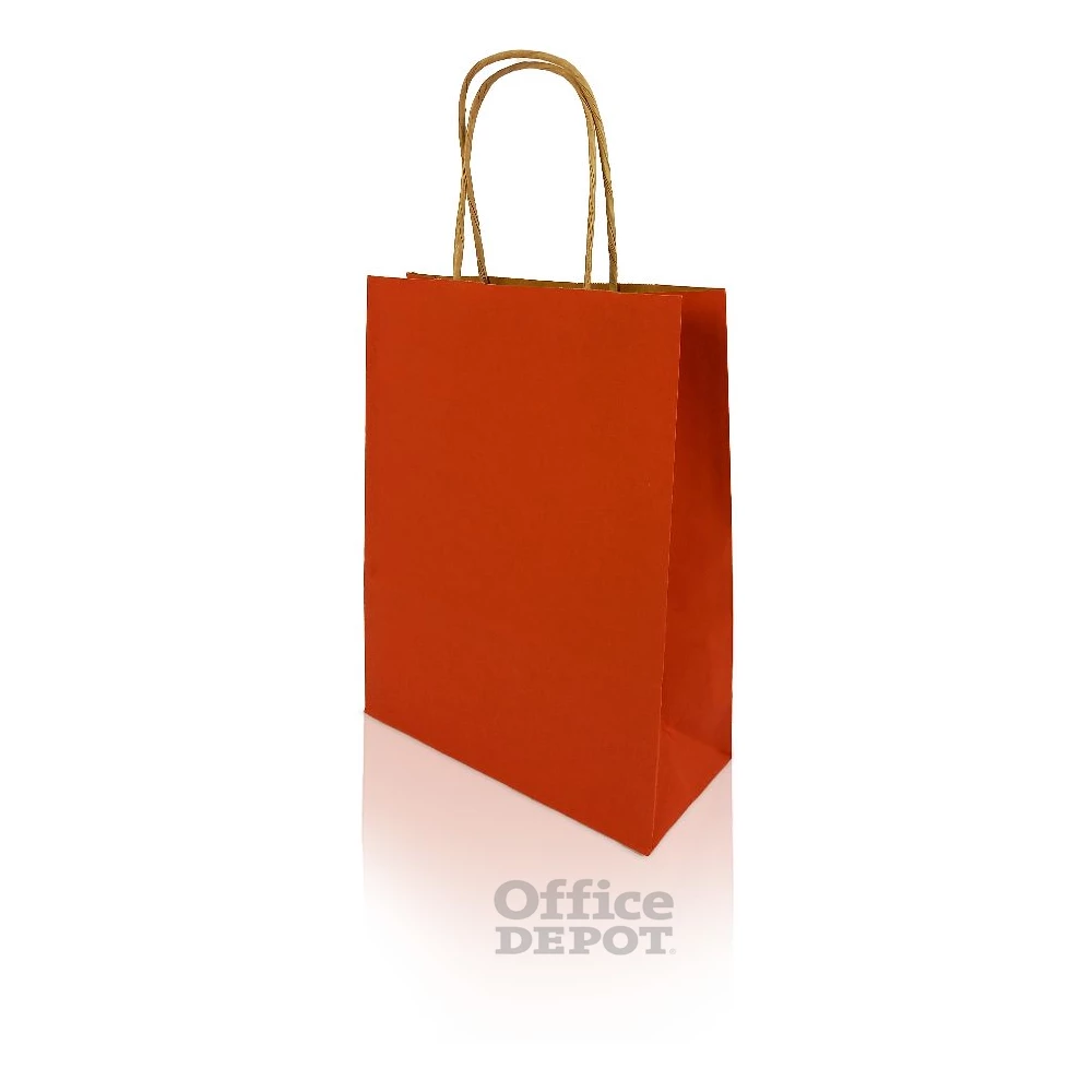 Bong h-GREEN M 22x33x10cm piros papírtáska