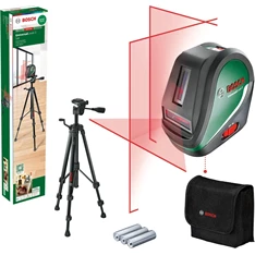 Bosch 0603663905 UniversalLevel 3 keresztvonalas szintezőlézer + Állvány Bosch 0603663905 UniversalLevel 3 keresztvonalas szintezőlézer + Állvány