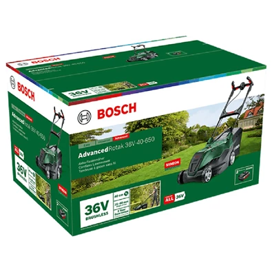Bosch AdvancedRotak 36V-40-650 akkumulátoros fűnyíró Bosch AdvancedRotak 36V-40-650 akkumulátoros fűnyíró