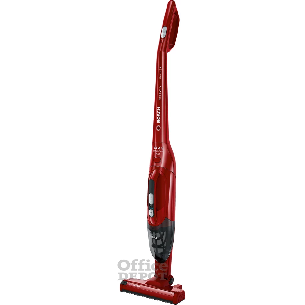 Bosch BBHF214R 2 az 1-ben akkumulátoros piros álló porszívó