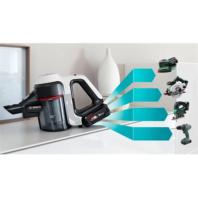 Bosch BBS711W Unlimited 7 fehér akkumulátoros álló porszívó Bosch BBS711W Unlimited 7 fehér akkumulátoros álló porszívó