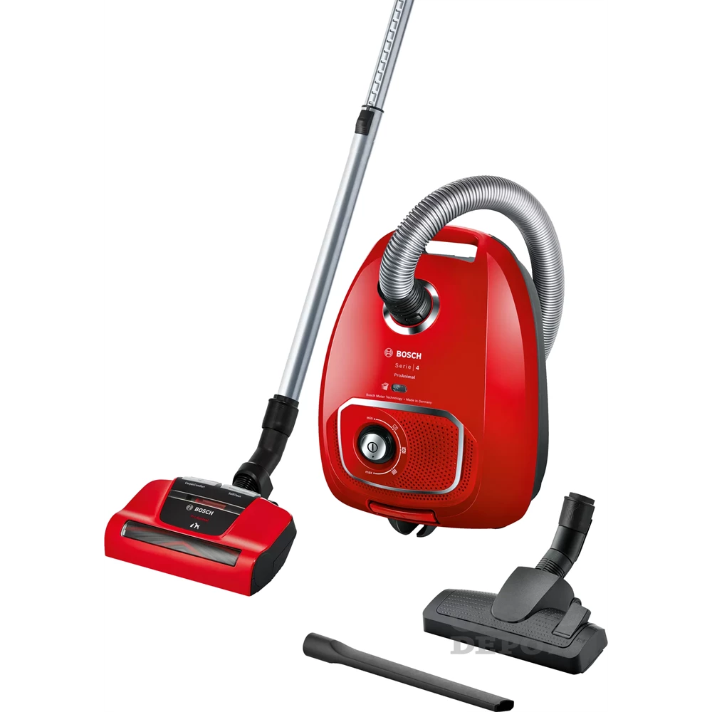 Bosch BGBS4PET1 Serie 4 ProAnimal vörös porzsákos porszívó