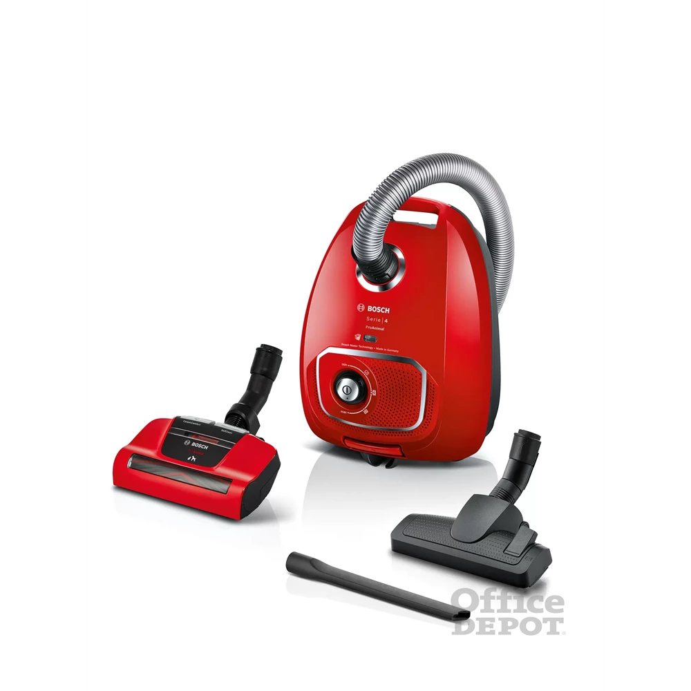 Bosch BGBS4PET1 Serie 4 ProAnimal vörös porzsákos porszívó
