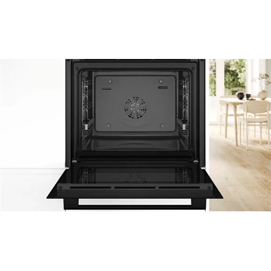 Bosch HBA534EB3 fekete, beépíthető, sütőtér: 71L, grill, légkeverés, sütő