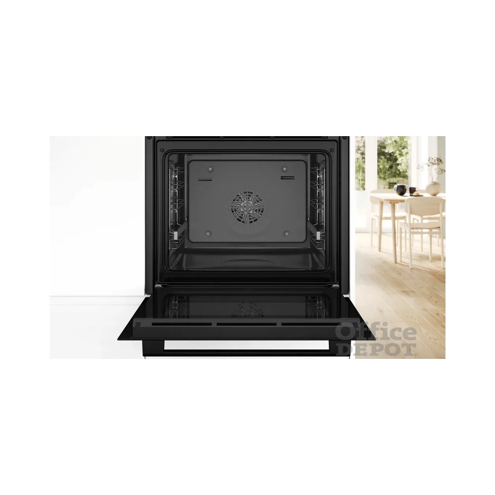 Bosch HBA534EB3 fekete, beépíthető, sütőtér: 71L, grill, légkeverés, sütő