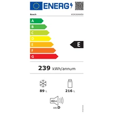 Bosch KGN36NWEA alulfagyasztós hűtőszekrény Bosch KGN36NWEA alulfagyasztós hűtőszekrény