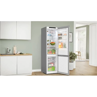 Bosch KGN392LDF inox alulfagyasztós hűtőszekrény Bosch KGN392LDF inox alulfagyasztós hűtőszekrény