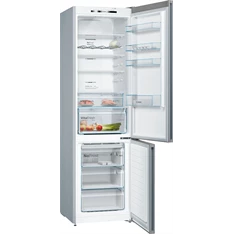 Bosch KGN39VLEB inox, alulfagyasztós, Hűtő:279L, Fagyasztó:89L, No frost hűtőszekrény