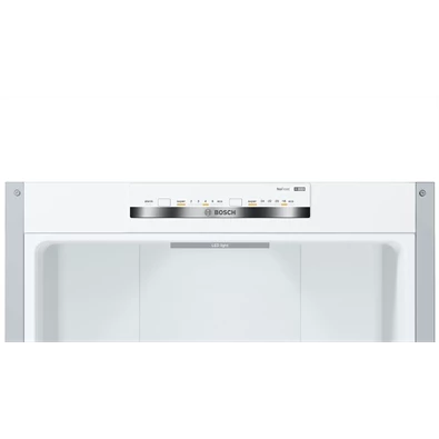 Bosch KGN39VLEB inox, alulfagyasztós, Hűtő:279L, Fagyasztó:89L, No frost hűtőszekrény