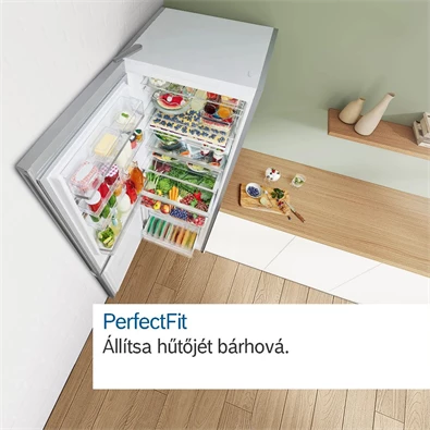 Bosch KGN492LDF inox alulfagyasztós hűtőszekrény Bosch KGN492LDF inox alulfagyasztós hűtőszekrény