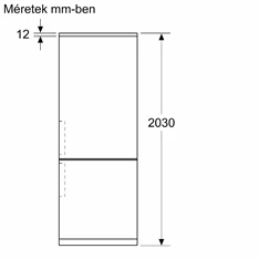 Bosch KGN492LDF inox alulfagyasztós hűtőszekrény Bosch KGN492LDF inox alulfagyasztós hűtőszekrény