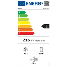 Bosch KIV87VFE0 beépíthető alulfagyasztós hűtőszekrény Bosch KIV87VFE0 beépíthető alulfagyasztós hűtőszekrény