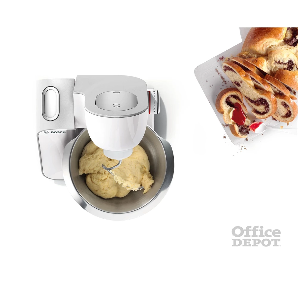 Bosch MUM58231 1000W, 3,9L, fehér-ezüst konyhai robotgép