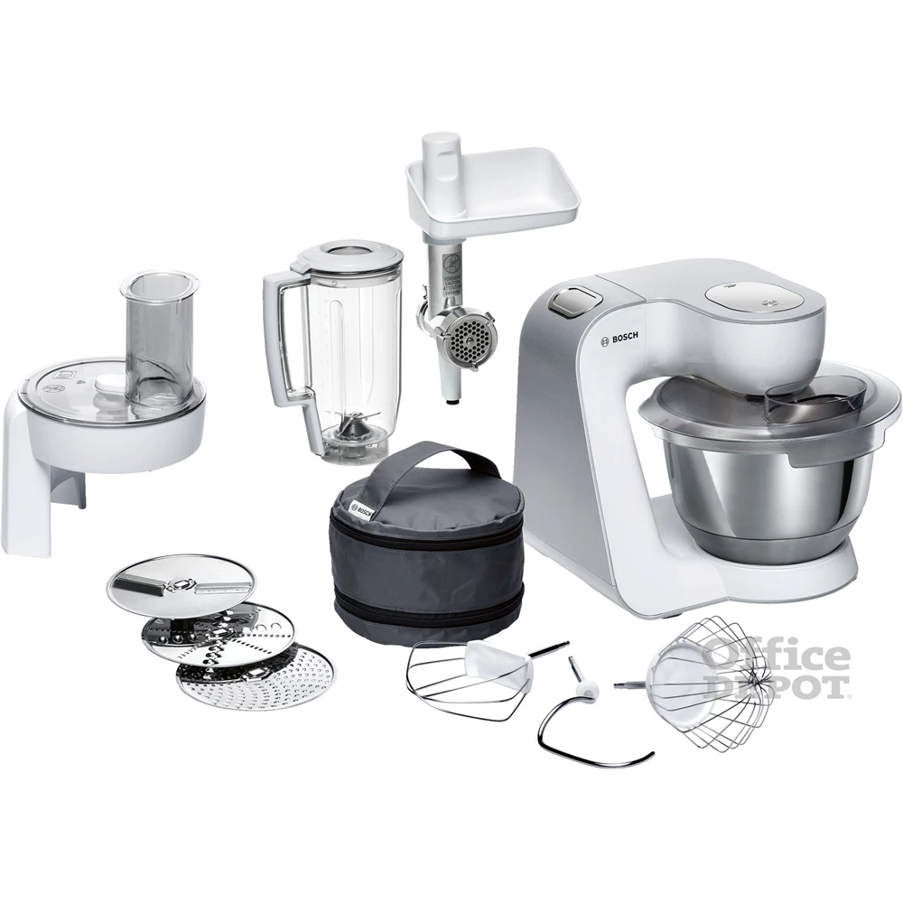 Bosch MUM58231 1000W, 3,9L, fehér-ezüst konyhai robotgép