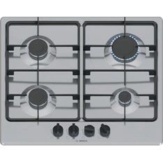Bosch PGP6B5K60 inox, beépíthető, gáz, főzőzóna:4, beépíthető méret: 58,2cm, főzőlap