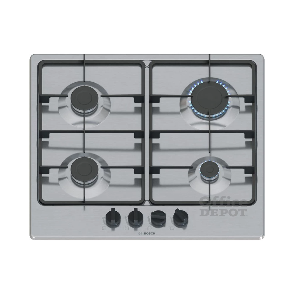 Bosch PGP6B5K60 inox, beépíthető, gáz, főzőzóna:4, beépíthető méret: 58,2cm, főzőlap
