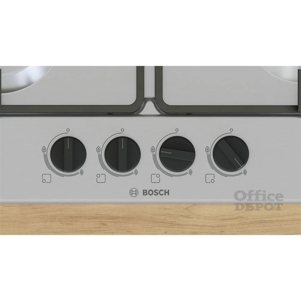 Bosch PGP6B5K60 inox, beépíthető, gáz, főzőzóna:4, beépíthető méret: 58,2cm, főzőlap