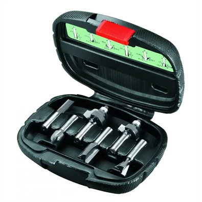 Bosch POF 1400 ACE felsőmaró + 6 részes marószár készlet