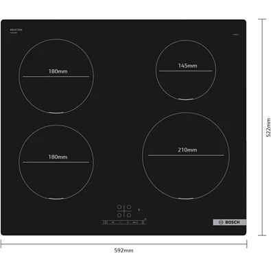 Bosch PUE611BB5E indukciós üvegkerámiás főzőlap Bosch PUE611BB5E indukciós üvegkerámiás főzőlap