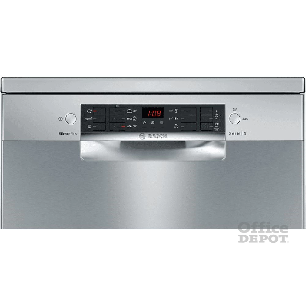 Bosch SMS46KI01E inox, programok száma: 6, szabadonálló, 13 terítékes mosogatógép (Újszerű)