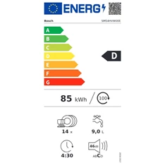 Bosch SMS4HVW00E 14 terítékes mosogatógép (Használt - A) Bosch SMS4HVW00E 14 terítékes mosogatógép (Használt - A)