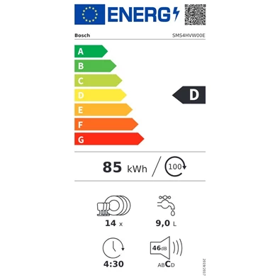 Bosch SMS4HVW00E 14 terítékes mosogatógép (Használt - A) Bosch SMS4HVW00E 14 terítékes mosogatógép (Használt - A)
