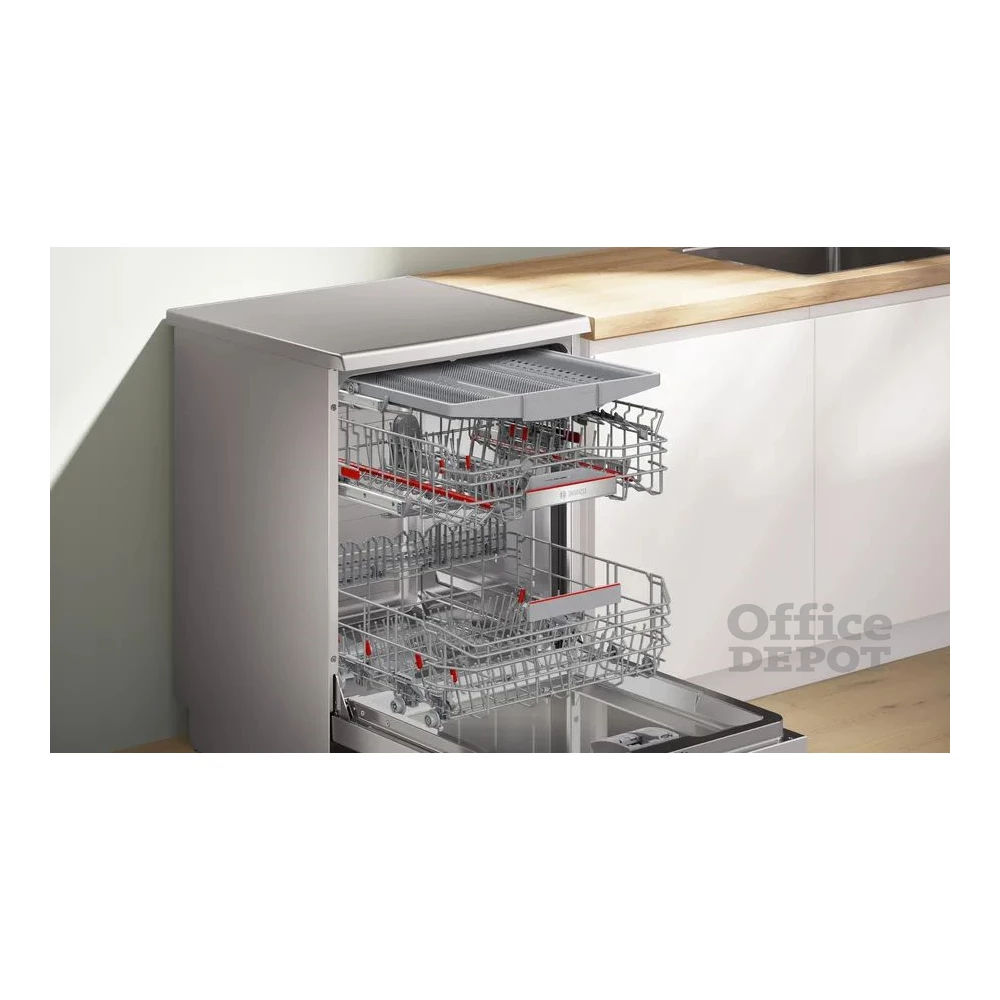 Bosch SMS6ECI12E inox, szabadonálló, programok száma:8, 14 terítékes mosogatógép