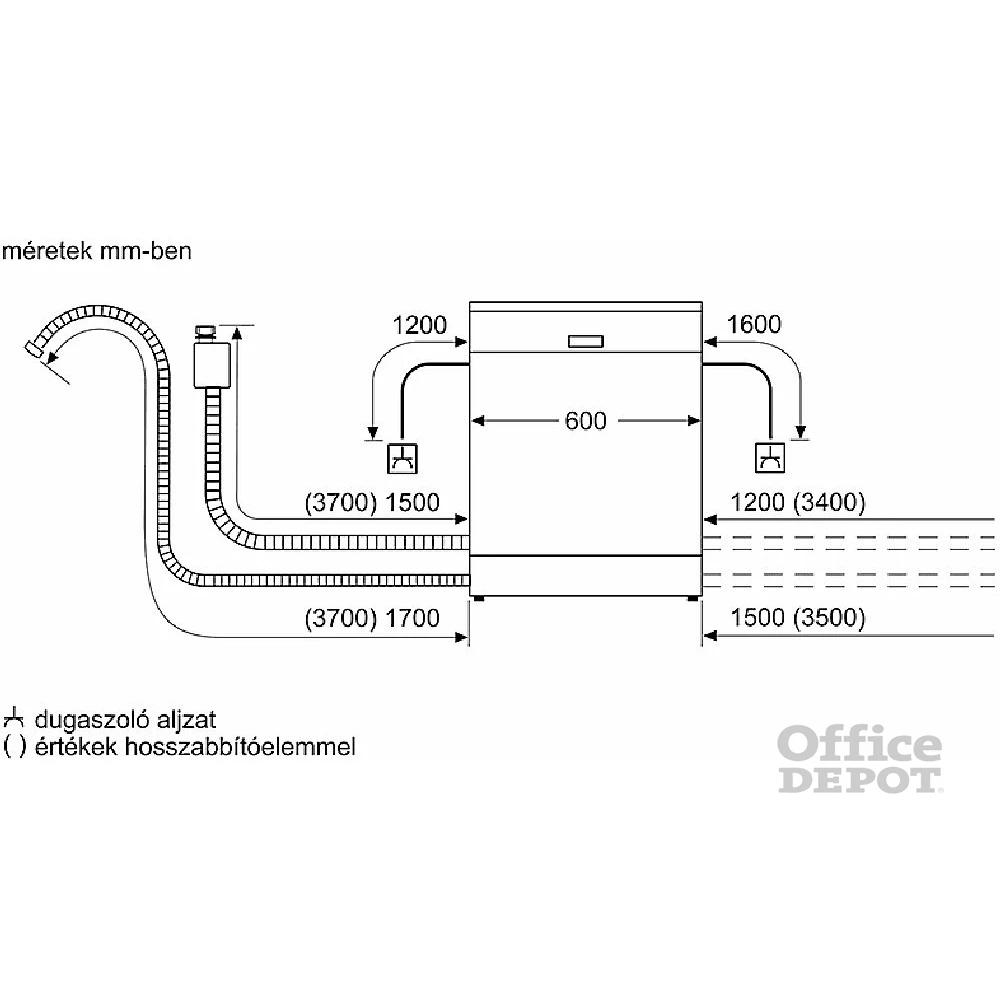 Bosch SMV4HTX00E beépíthető 13 terítékes mosogatógép