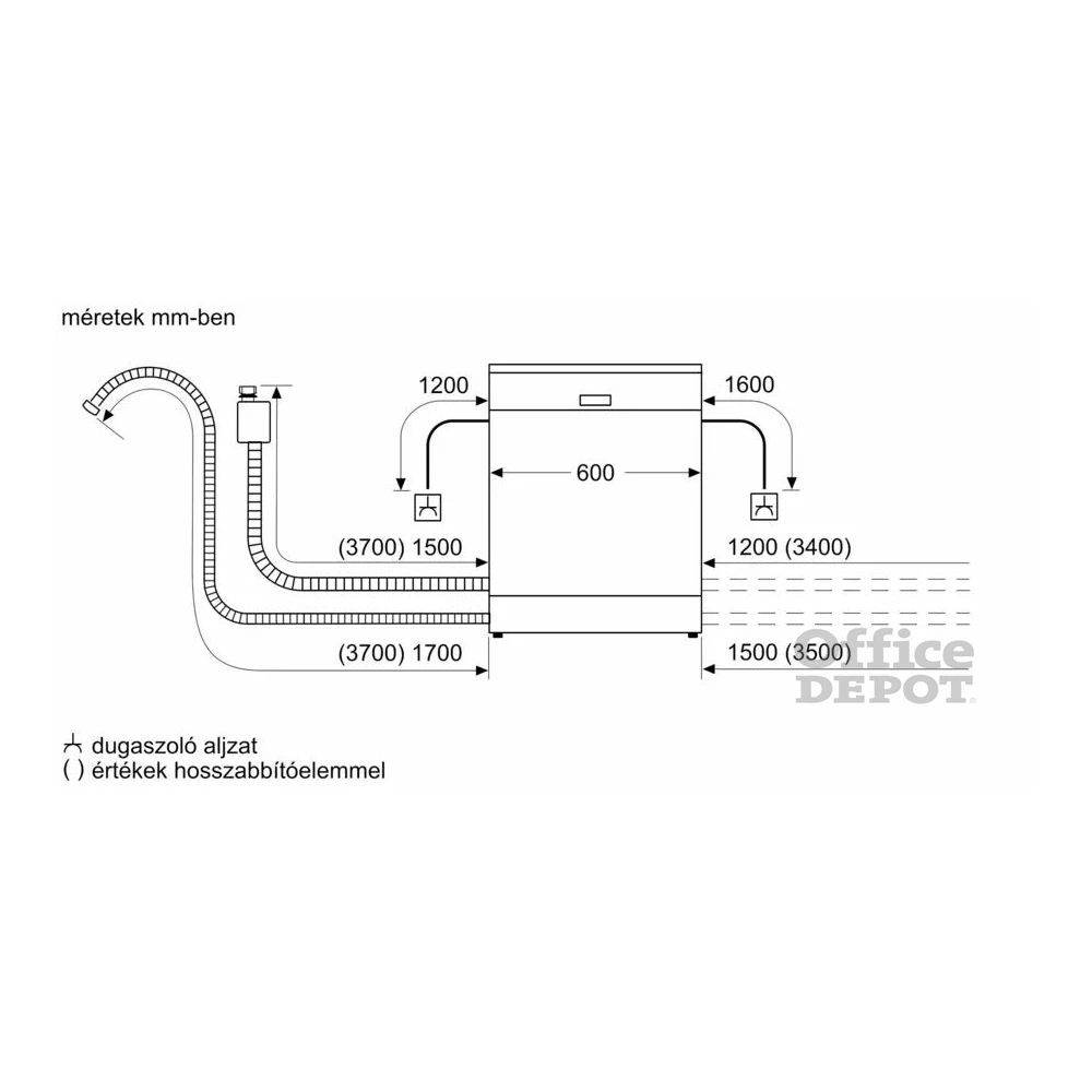 Bosch SMV4HTX14E ezüst, programok száma:6, beépíthető, 13 terítékes mosogatógép