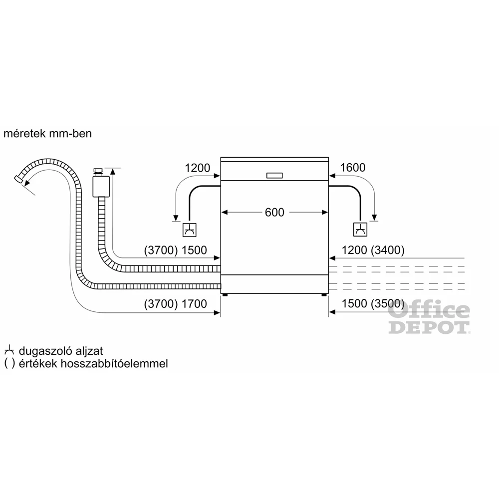 Bosch SMV4HVX33E programok száma: 13, beépíthető, 13 terítékes mosogatógép 
