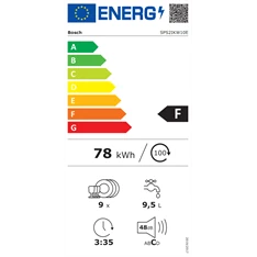 Bosch SPS2IKW10E keskeny 9 terítékes mosogatógép Bosch SPS2IKW10E keskeny 9 terítékes mosogatógép