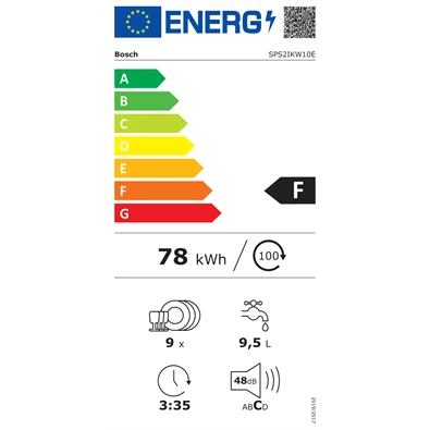 Bosch SPS2IKW10E keskeny 9 terítékes mosogatógép Bosch SPS2IKW10E keskeny 9 terítékes mosogatógép