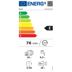 Bosch SPV4HMX10E beépíthető keskeny 10 terítékes mosogatógép Bosch SPV4HMX10E beépíthető keskeny 10 terítékes mosogatógép