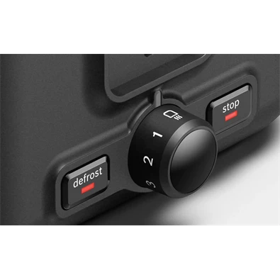 Bosch TAT3P423 DesignLine fekete 2 szeletes kenyérpirító Bosch TAT3P423 DesignLine fekete 2 szeletes kenyérpirító